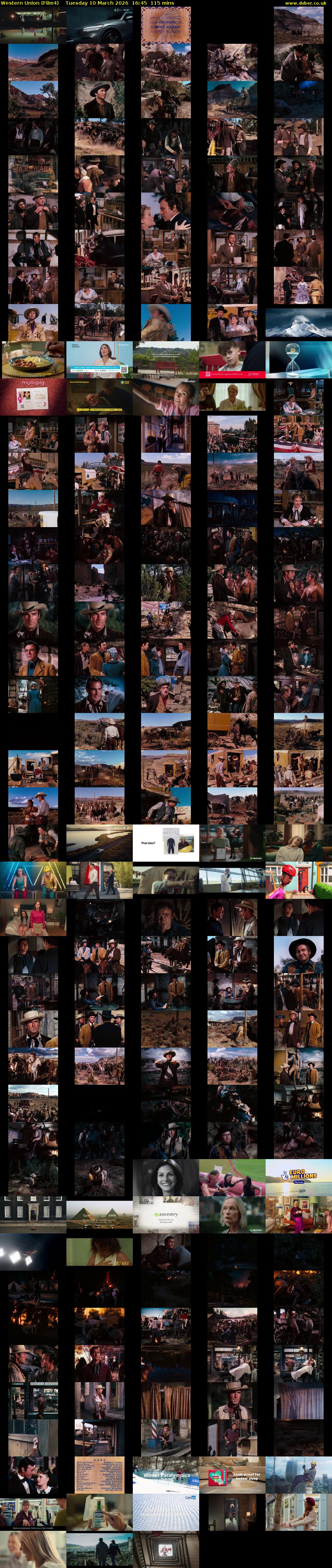 Western Union (Film4) Tuesday 10 March 2026 16:45 - 18:40