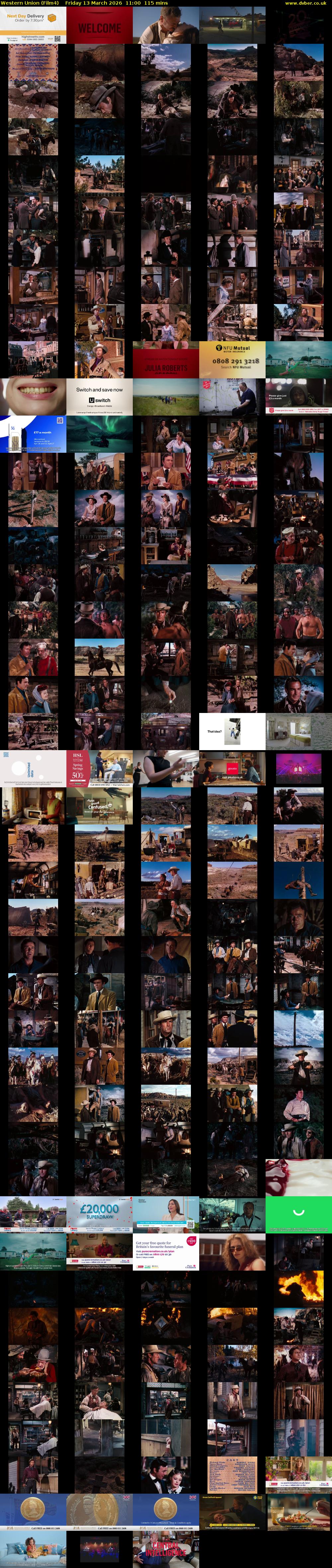 Western Union (Film4) Friday 13 March 2026 11:00 - 12:55