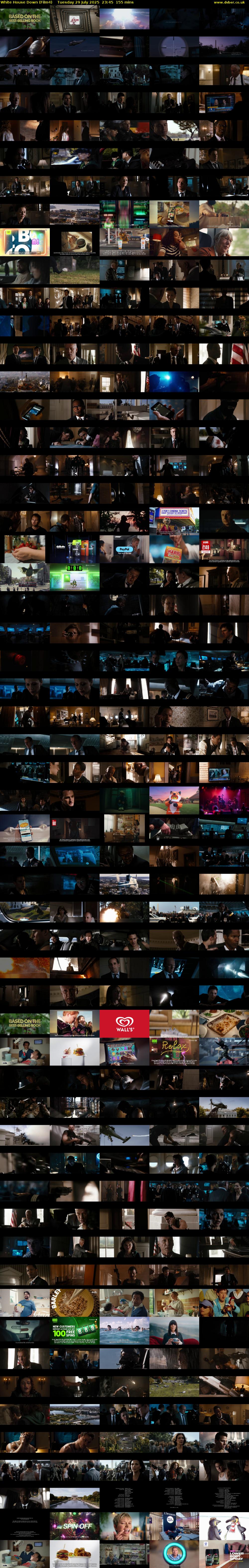 White House Down (Film4) Tuesday 29 July 2025 23:45 - 02:20