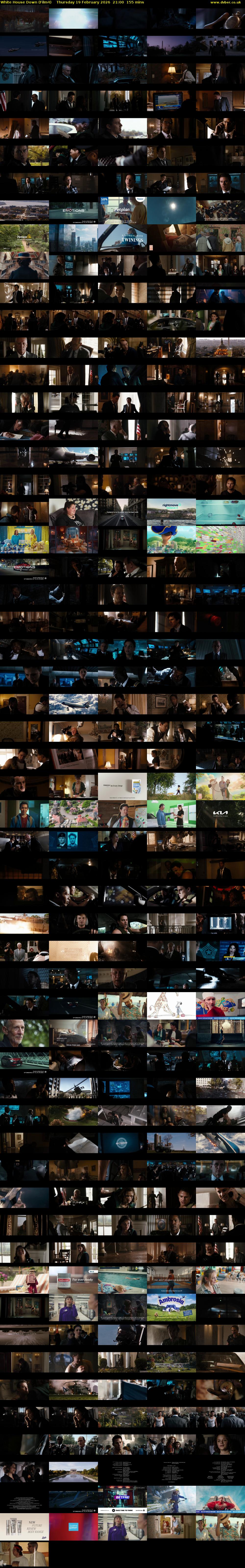 White House Down (Film4) Thursday 19 February 2026 21:00 - 23:35