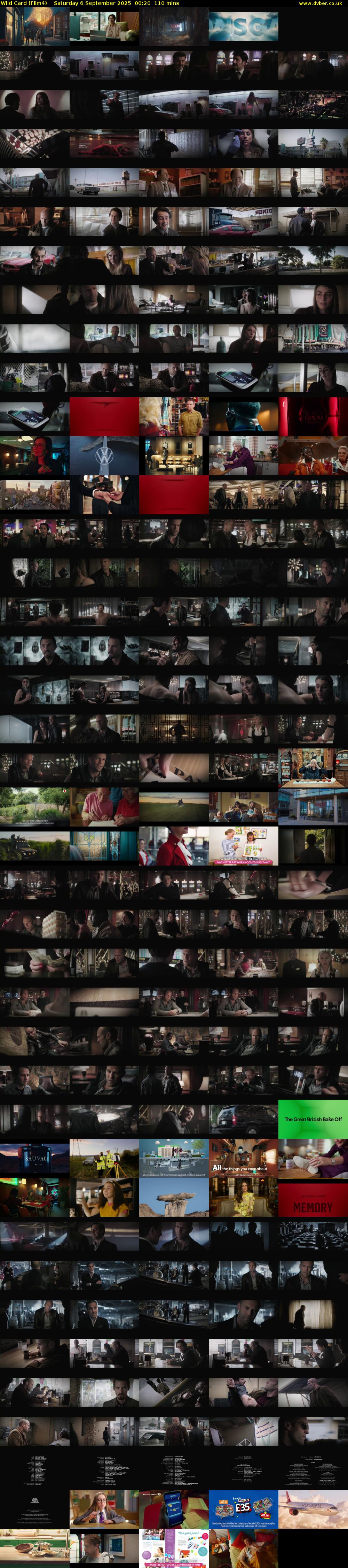 Wild Card (Film4) Saturday 6 September 2025 00:20 - 02:10