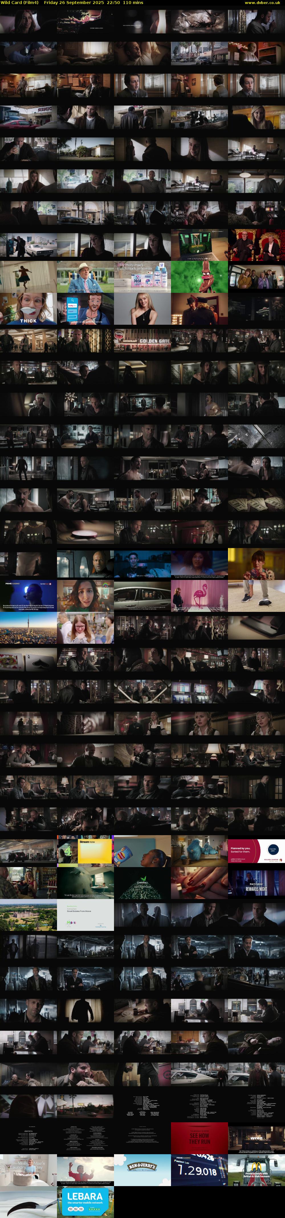 Wild Card (Film4) Friday 26 September 2025 22:50 - 00:40