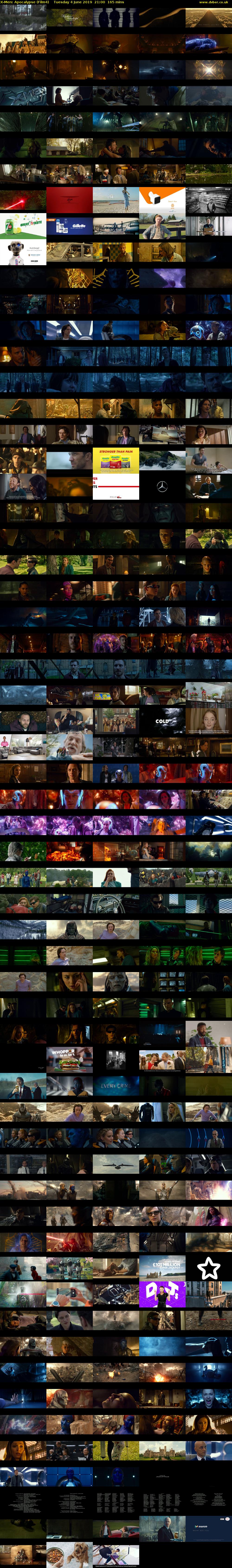 X-Men: Apocalypse (Film4) Tuesday 4 June 2019 21:00 - 23:45