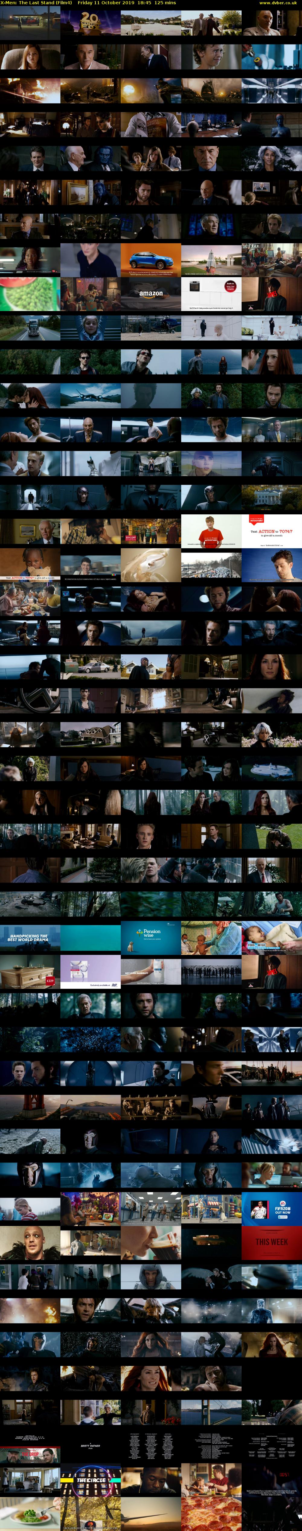 X-Men: The Last Stand (Film4) Friday 11 October 2019 18:45 - 20:50