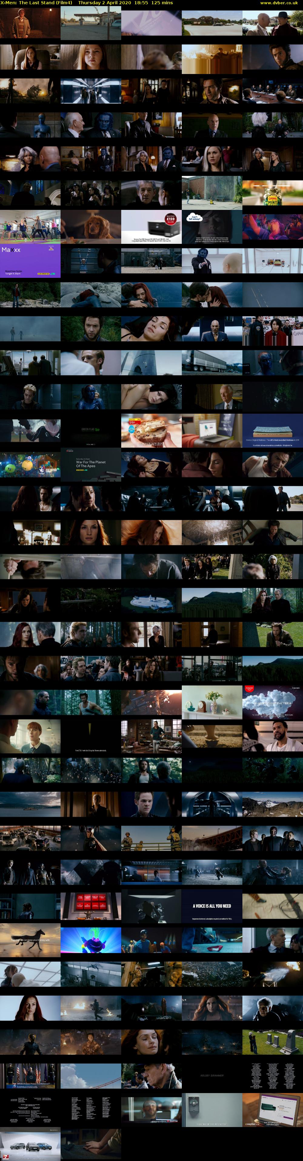 X-Men: The Last Stand (Film4) Thursday 2 April 2020 18:55 - 21:00