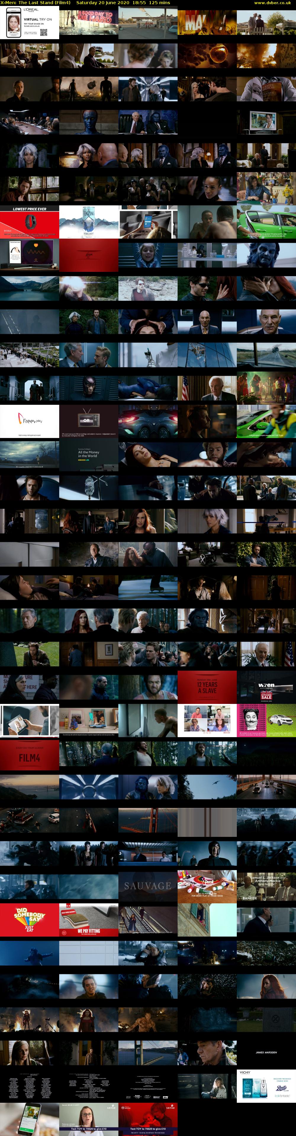 X-Men: The Last Stand (Film4) Saturday 20 June 2020 18:55 - 21:00