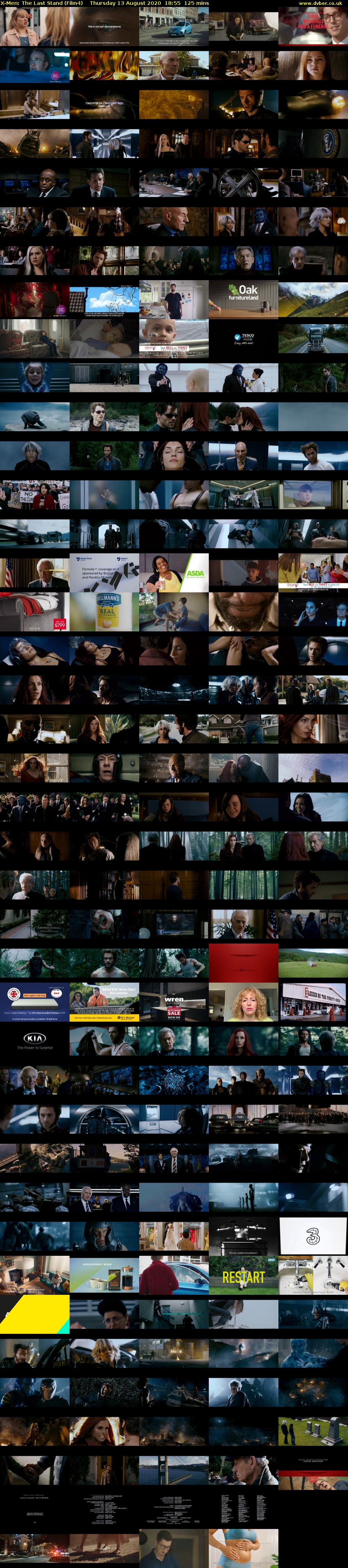 X-Men: The Last Stand (Film4) Thursday 13 August 2020 18:55 - 21:00