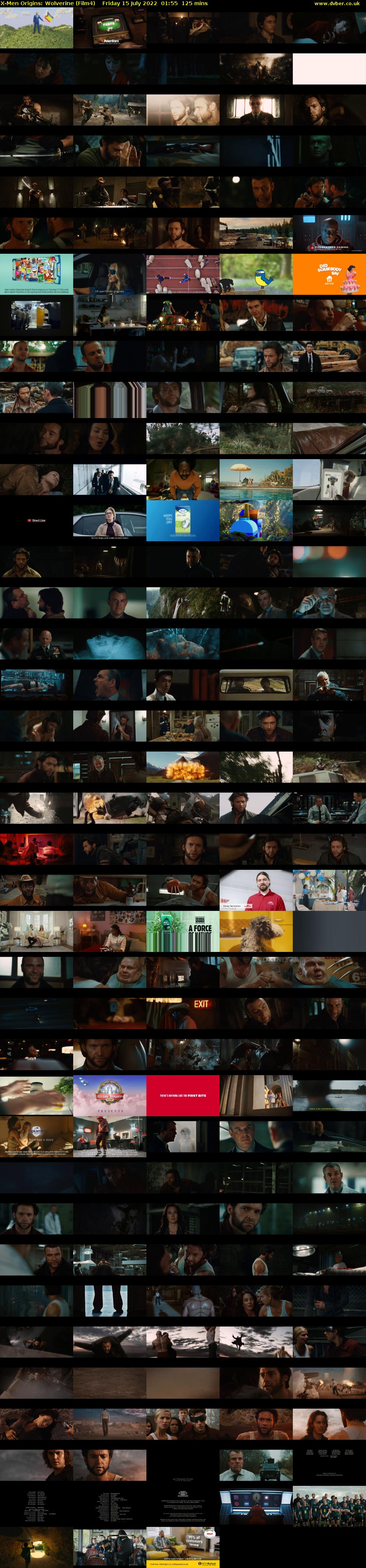 X-Men Origins: Wolverine (Film4) Friday 15 July 2022 01:55 - 04:00