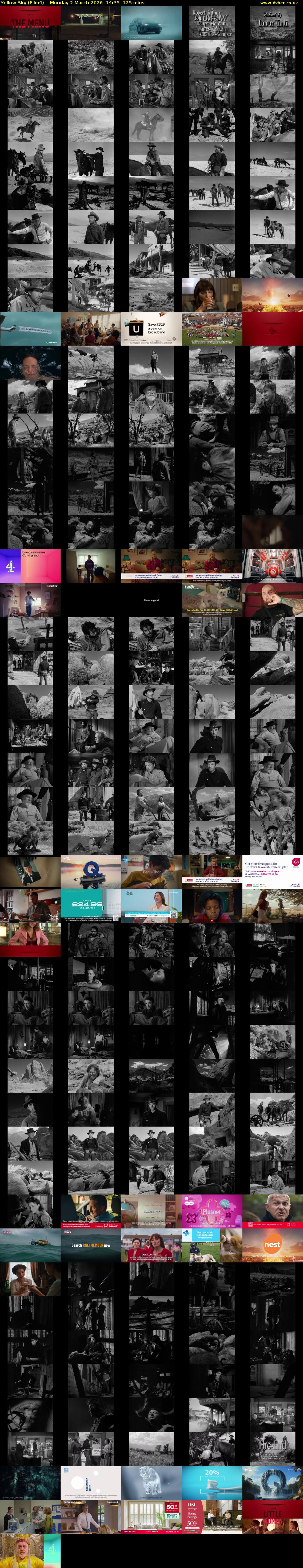 Yellow Sky (Film4) Monday 2 March 2026 14:35 - 16:40