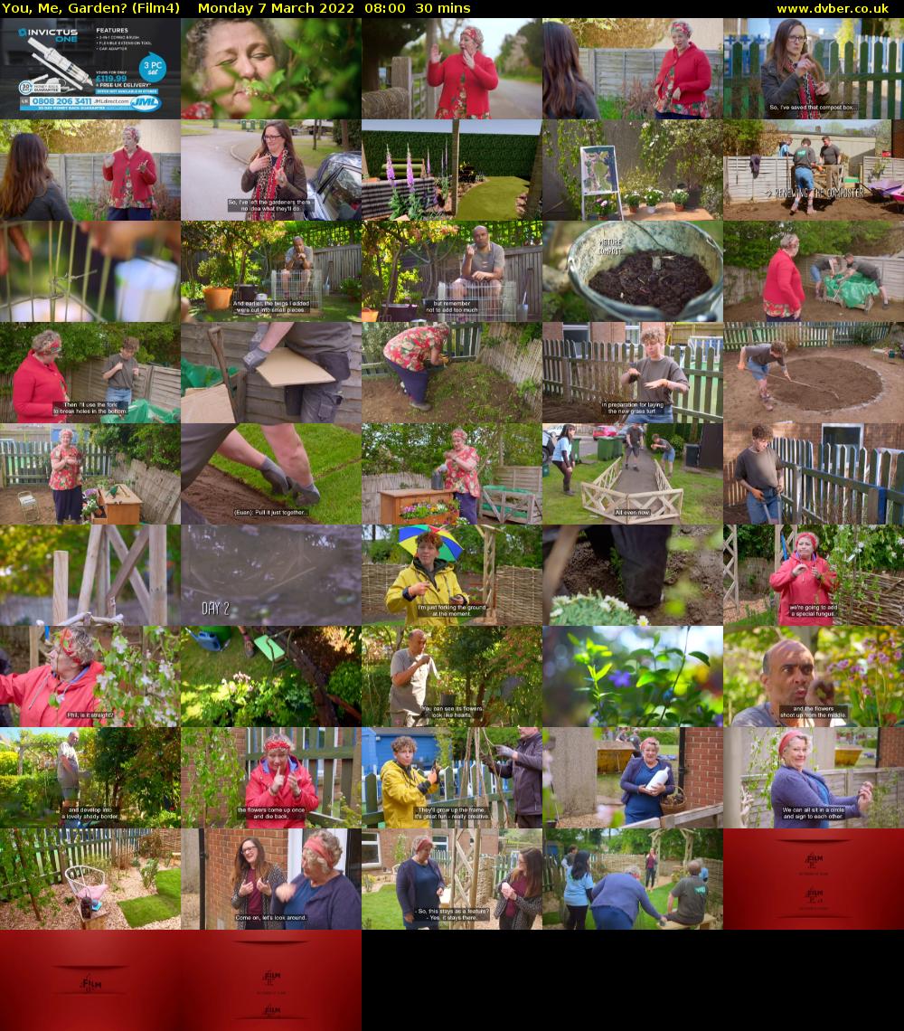 You, Me, Garden? (Film4) Monday 7 March 2022 08:00 - 08:30