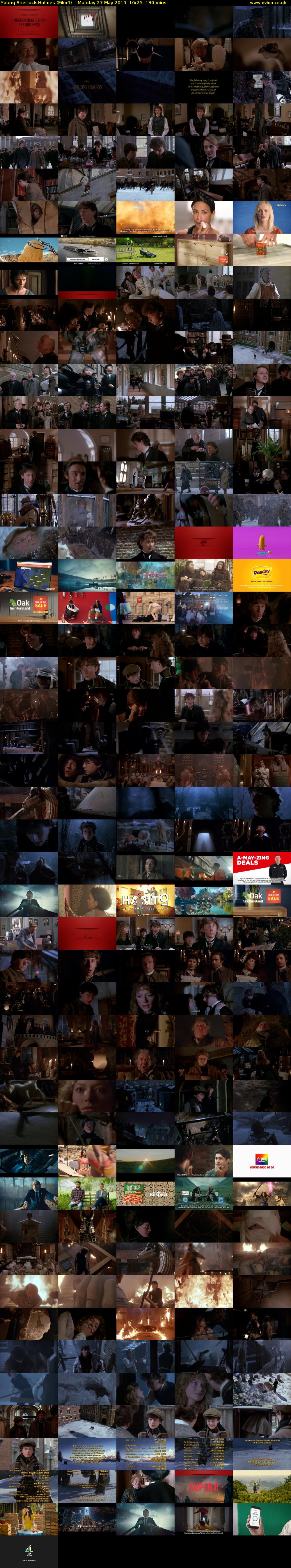 Young Sherlock Holmes (Film4) Monday 27 May 2019 16:25 - 18:35