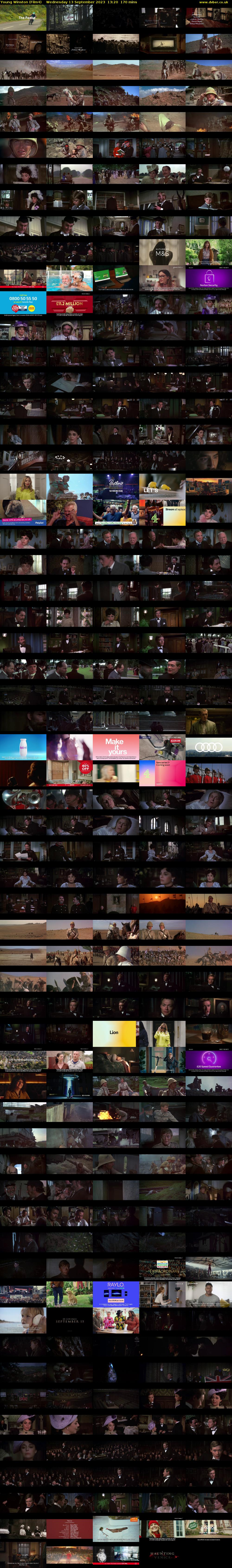 Young Winston (Film4) Wednesday 13 September 2023 13:20 - 16:10
