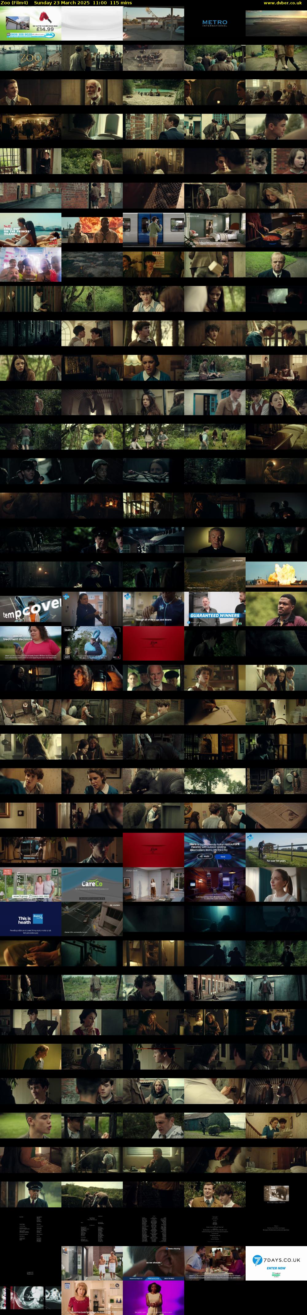Zoo (Film4) Sunday 23 March 2025 11:00 - 12:55
