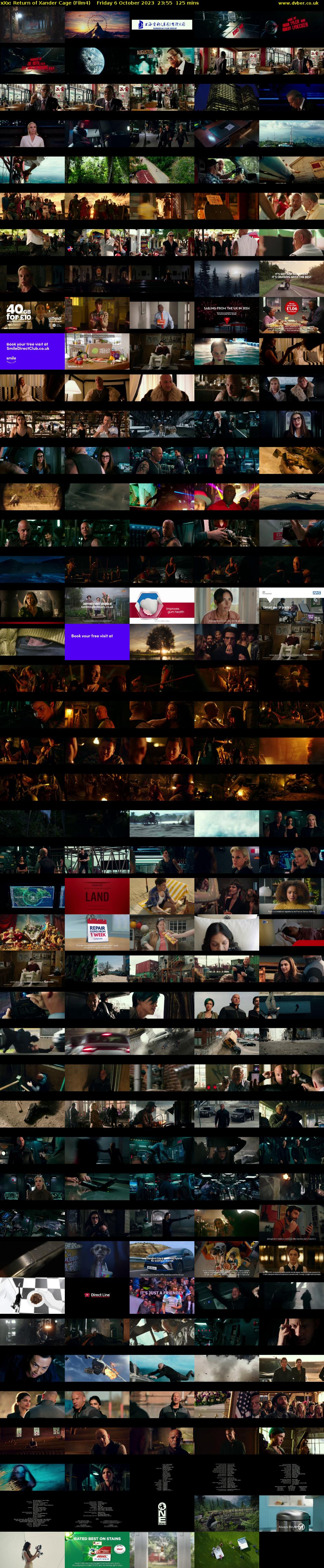 xXx: Return of Xander Cage (Film4) Friday 6 October 2023 23:55 - 02:00