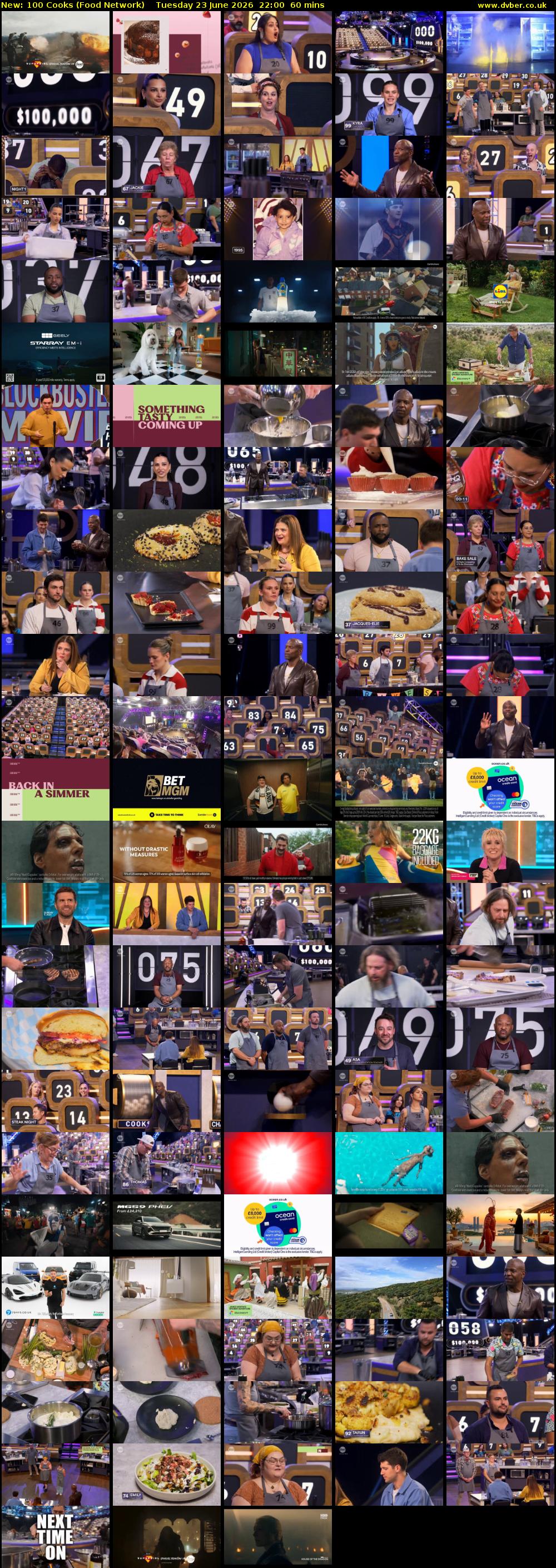 100 Cooks (Food Network) Tuesday 23 June 2026 22:00 - 23:00