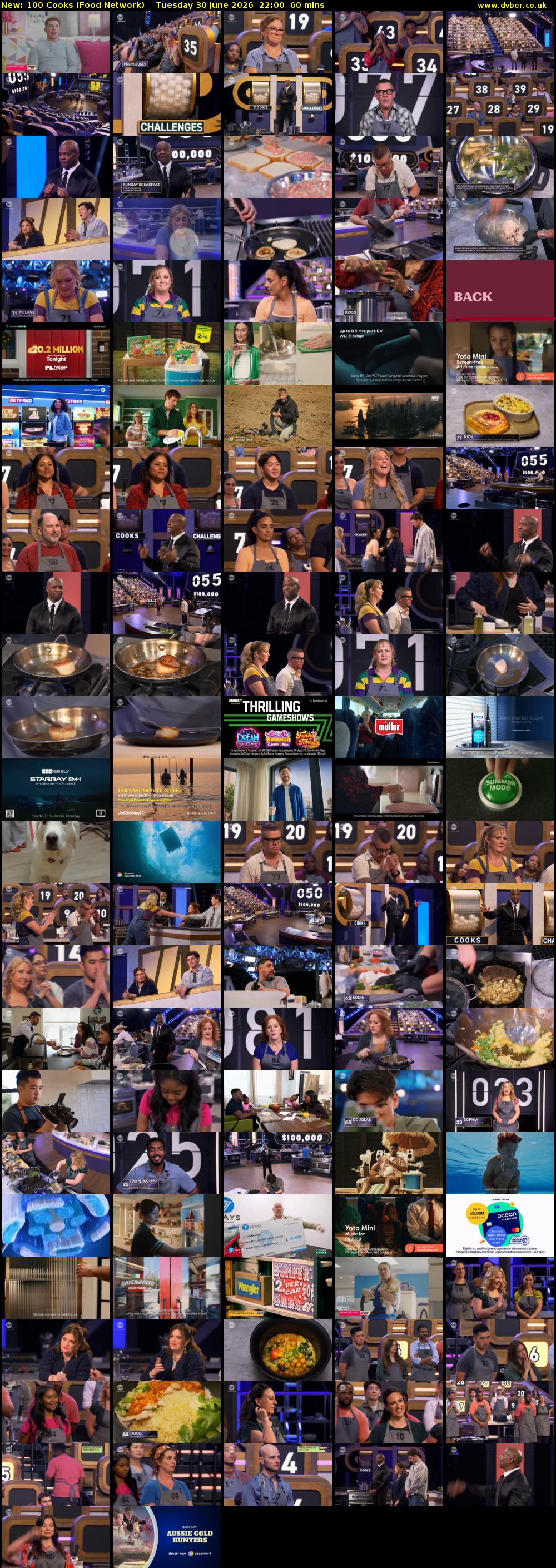 100 Cooks (Food Network) Tuesday 30 June 2026 22:00 - 23:00