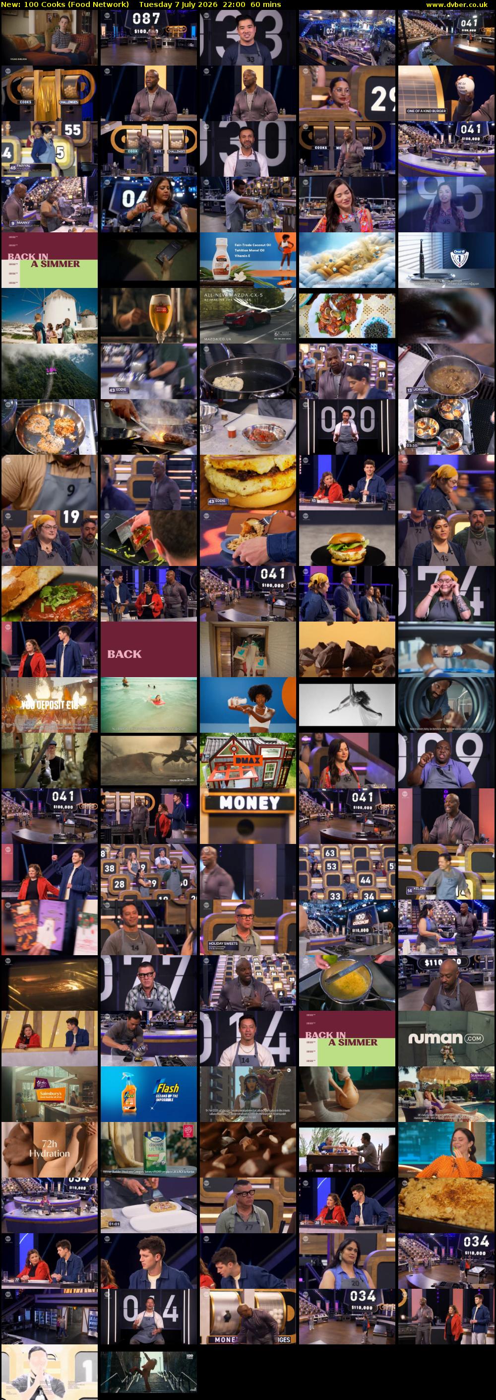 100 Cooks (Food Network) Tuesday 7 July 2026 22:00 - 23:00