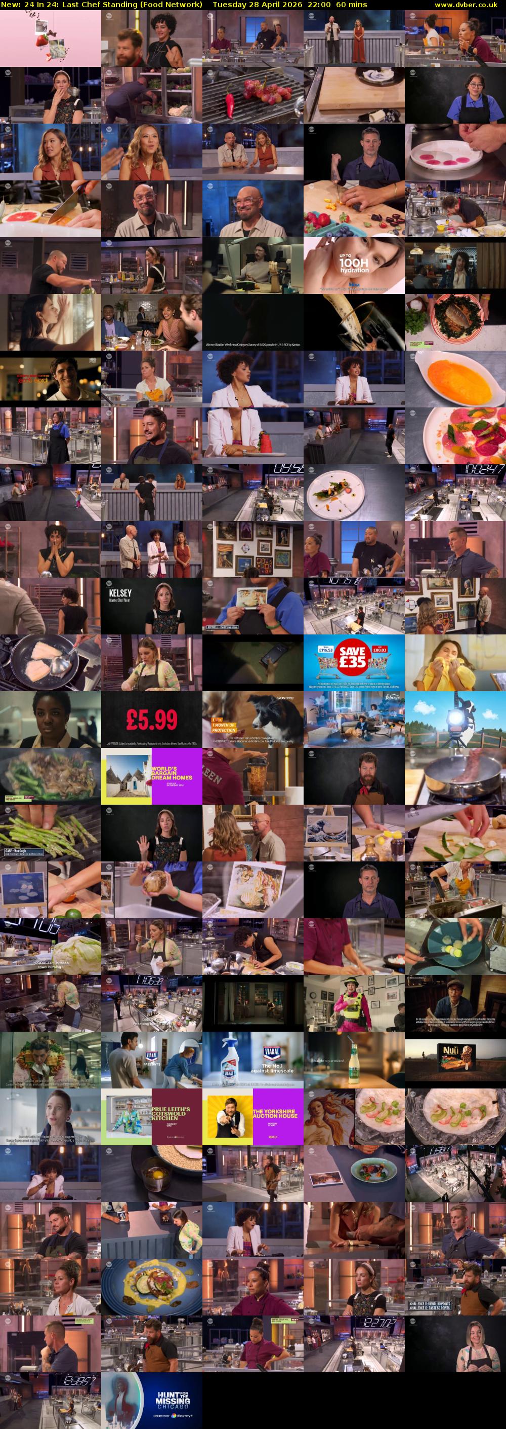 24 In 24: Last Chef Standing (Food Network) Tuesday 28 April 2026 22:00 - 23:00