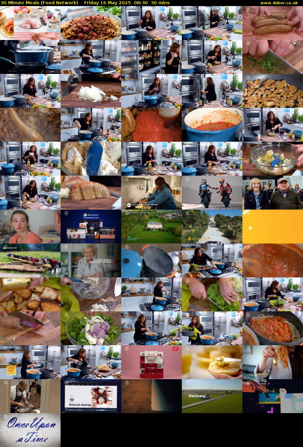 30 Minute Meals (Food Network) Friday 16 May 2025 08:30 - 09:00