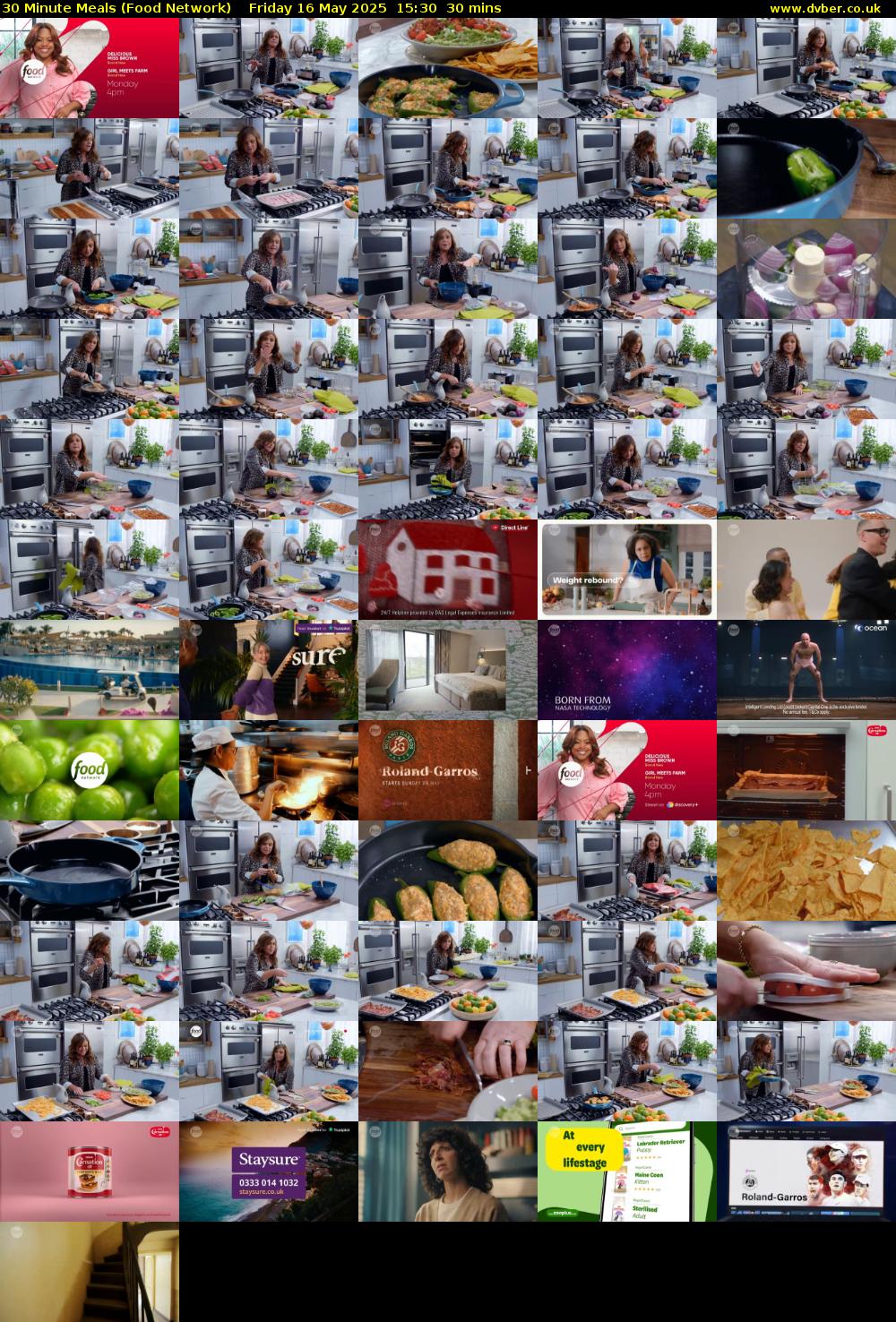 30 Minute Meals (Food Network) Friday 16 May 2025 15:30 - 16:00
