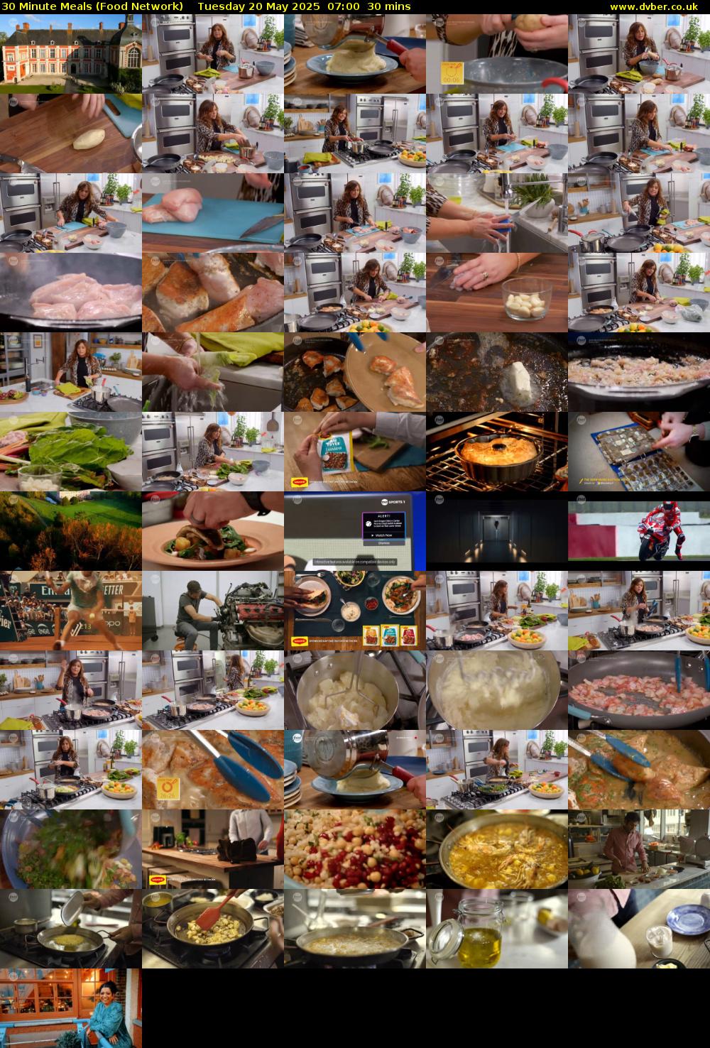 30 Minute Meals (Food Network) Tuesday 20 May 2025 07:00 - 07:30