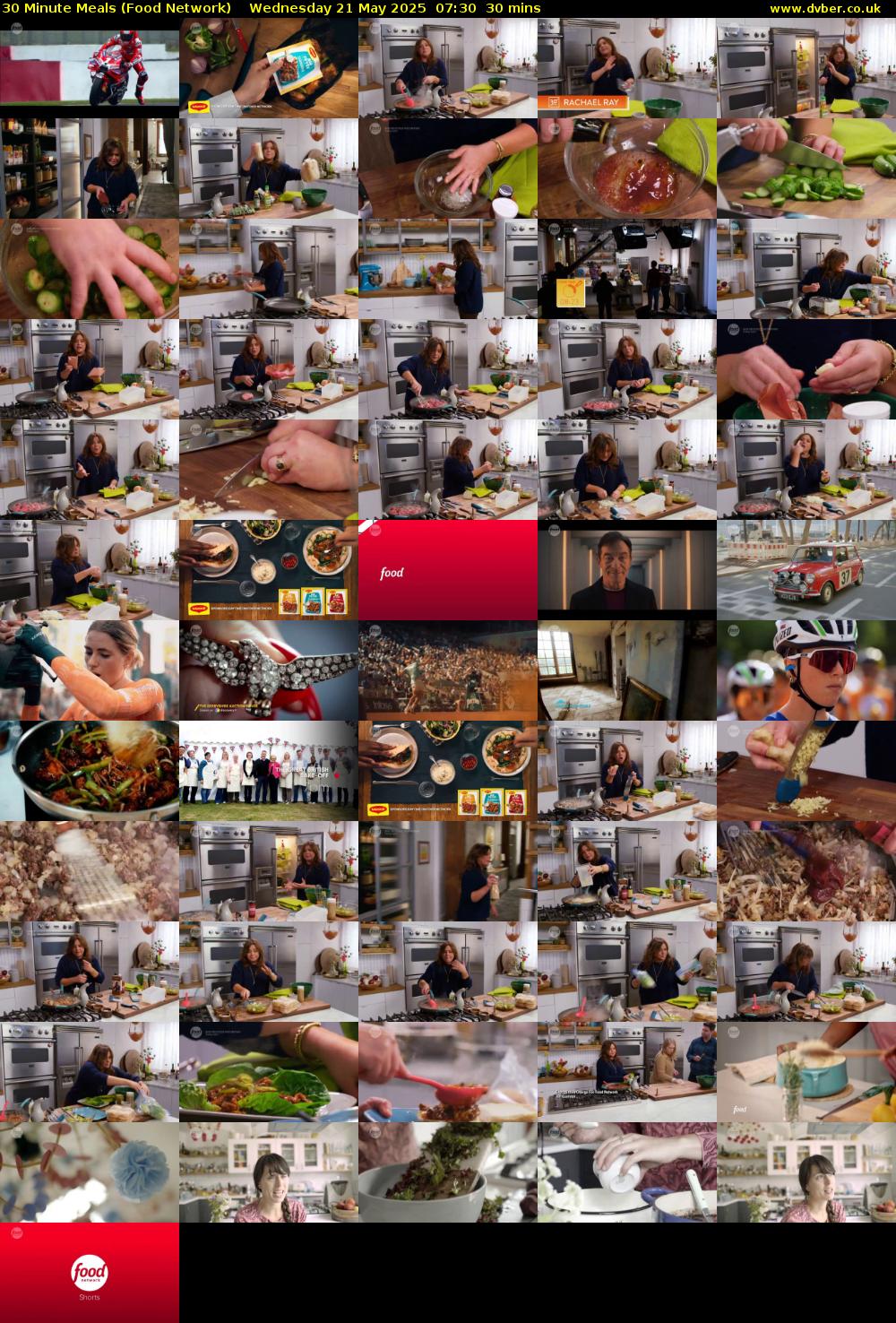 30 Minute Meals (Food Network) Wednesday 21 May 2025 07:30 - 08:00