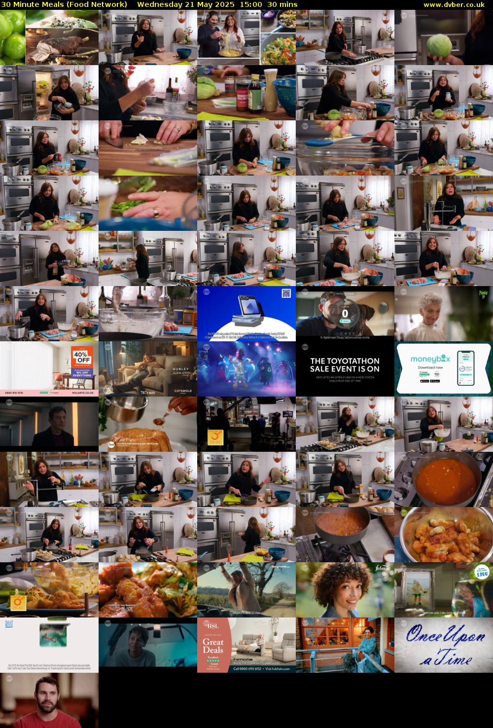 30 Minute Meals (Food Network) Wednesday 21 May 2025 15:00 - 15:30