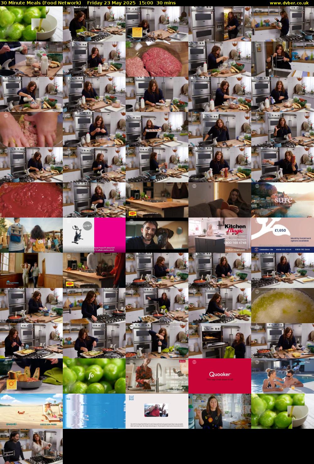 30 Minute Meals (Food Network) Friday 23 May 2025 15:00 - 15:30