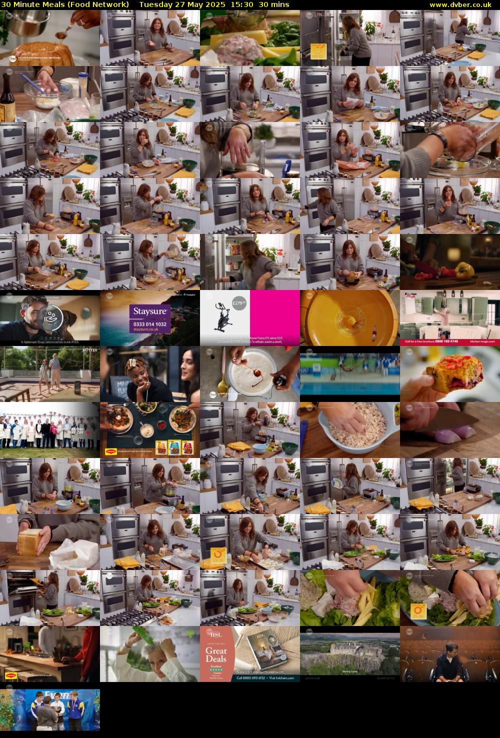 30 Minute Meals (Food Network) Tuesday 27 May 2025 15:30 - 16:00