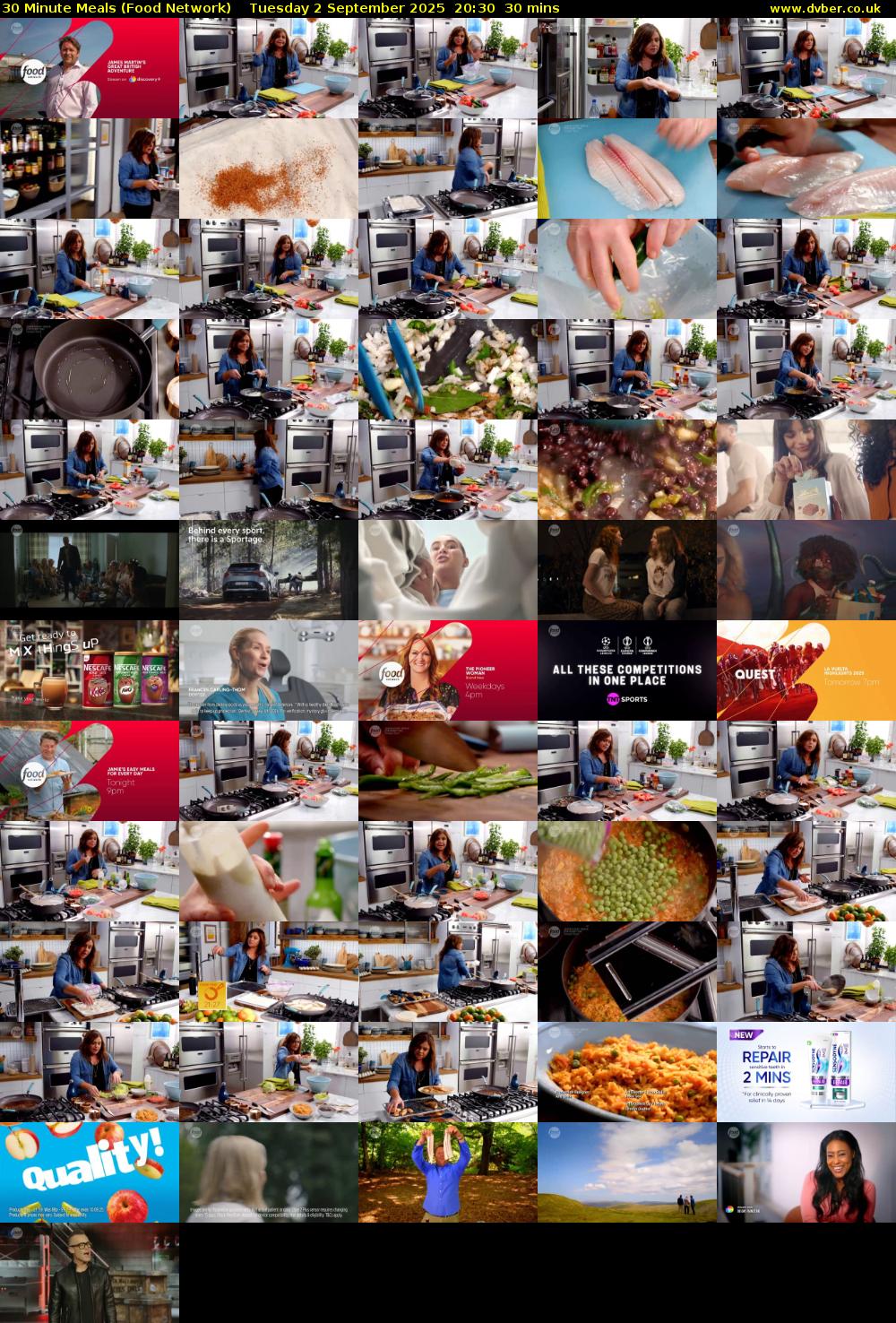 30 Minute Meals (Food Network) Tuesday 2 September 2025 20:30 - 21:00