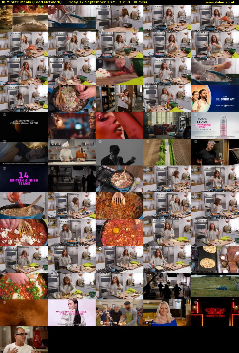 30 Minute Meals (Food Network) Friday 12 September 2025 20:30 - 21:00