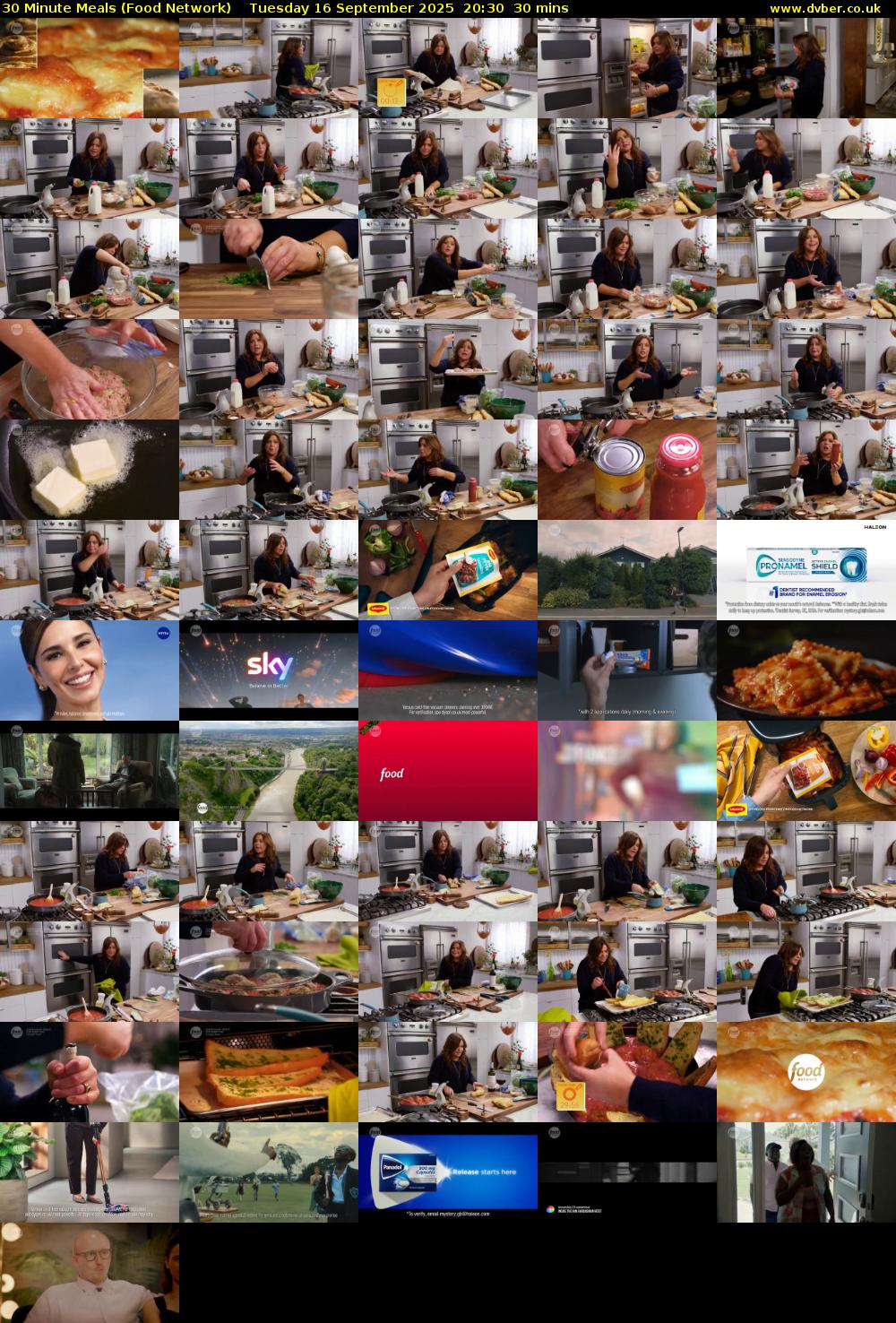30 Minute Meals (Food Network) Tuesday 16 September 2025 20:30 - 21:00