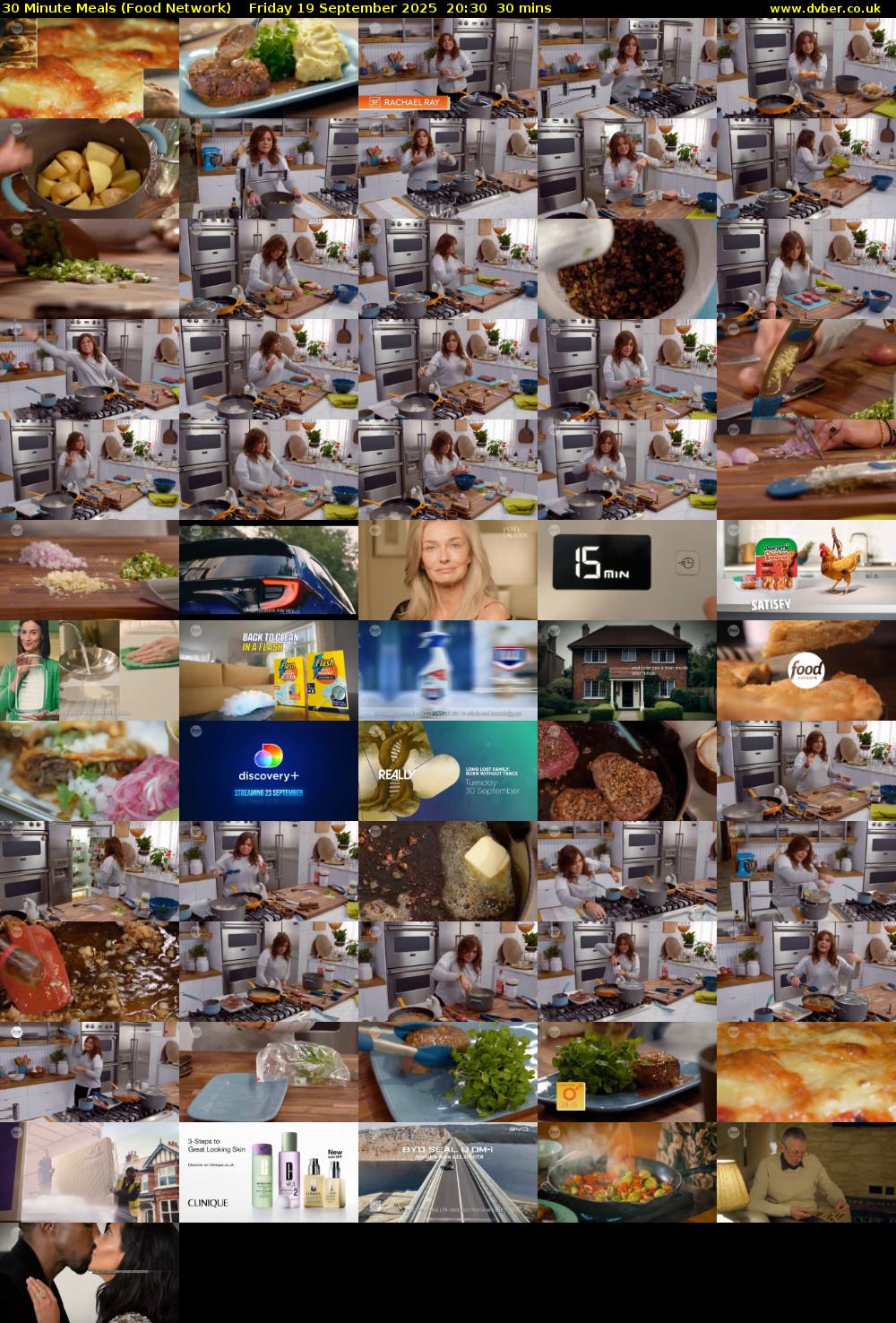 30 Minute Meals (Food Network) Friday 19 September 2025 20:30 - 21:00