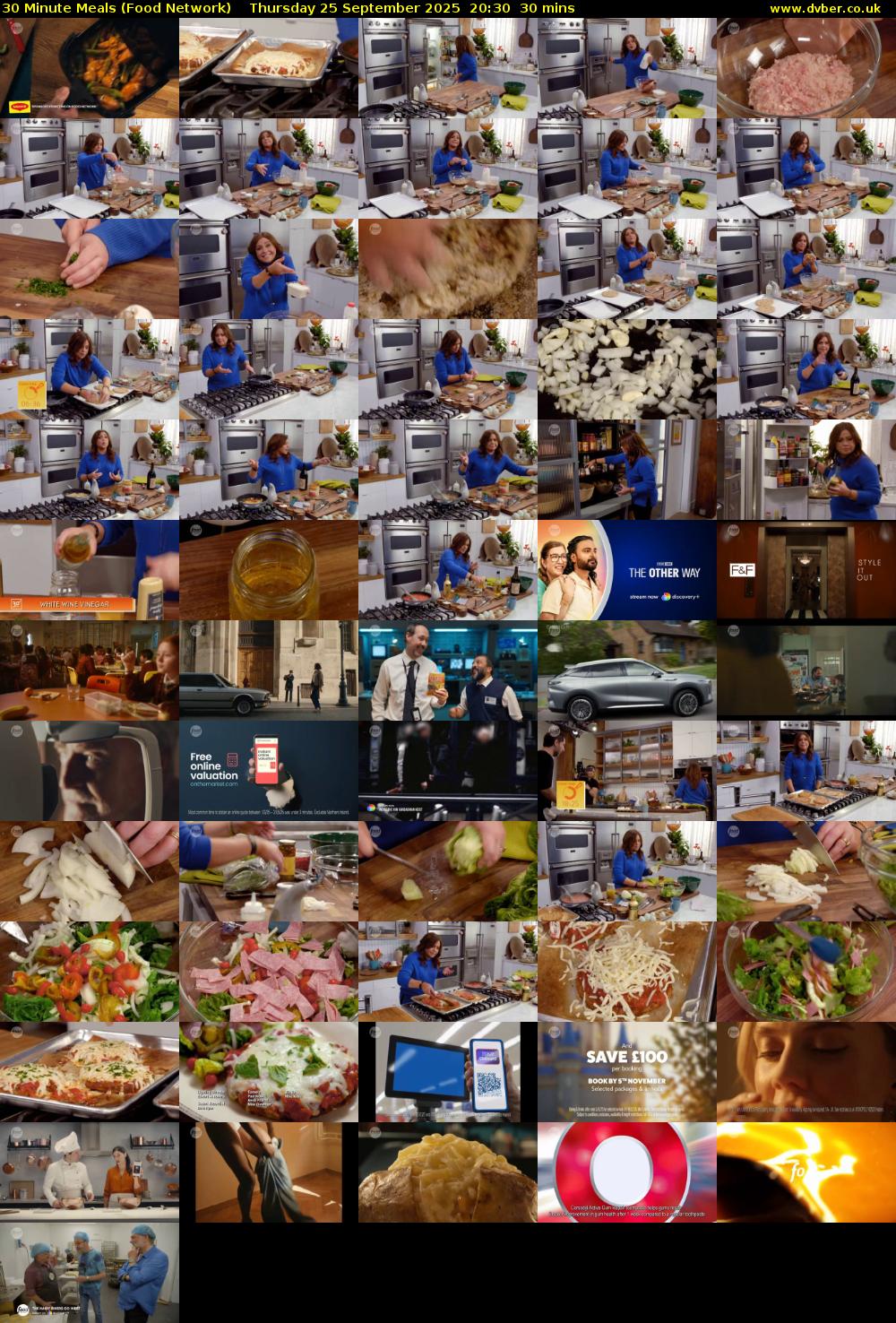 30 Minute Meals (Food Network) Thursday 25 September 2025 20:30 - 21:00