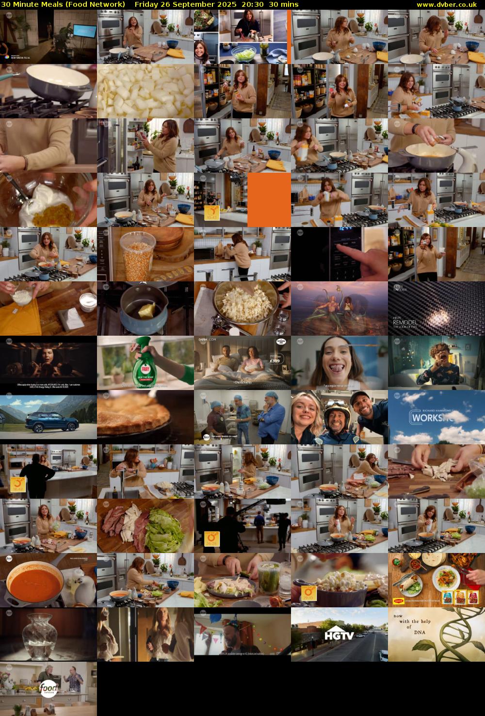 30 Minute Meals (Food Network) Friday 26 September 2025 20:30 - 21:00