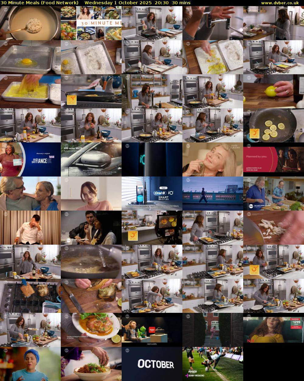 30 Minute Meals (Food Network) Wednesday 1 October 2025 20:30 - 21:00
