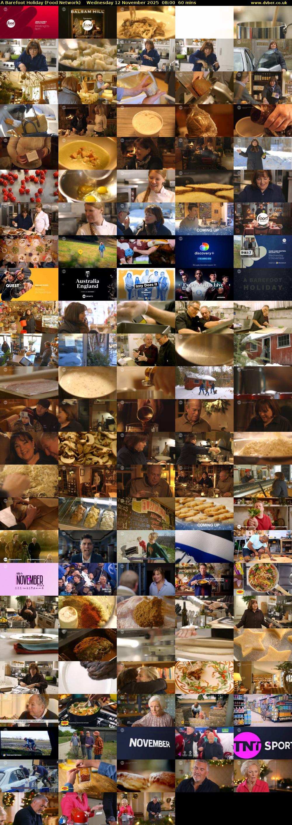 A Barefoot Holiday (Food Network) Wednesday 12 November 2025 08:00 - 09:00