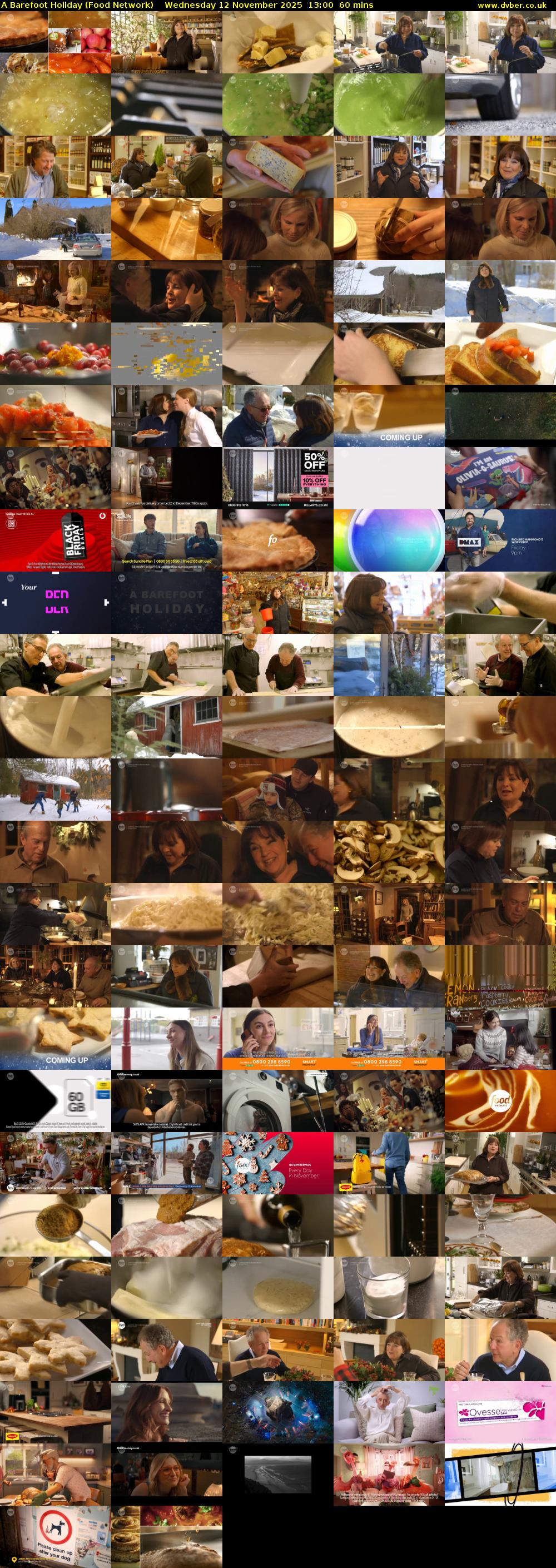 A Barefoot Holiday (Food Network) Wednesday 12 November 2025 13:00 - 14:00