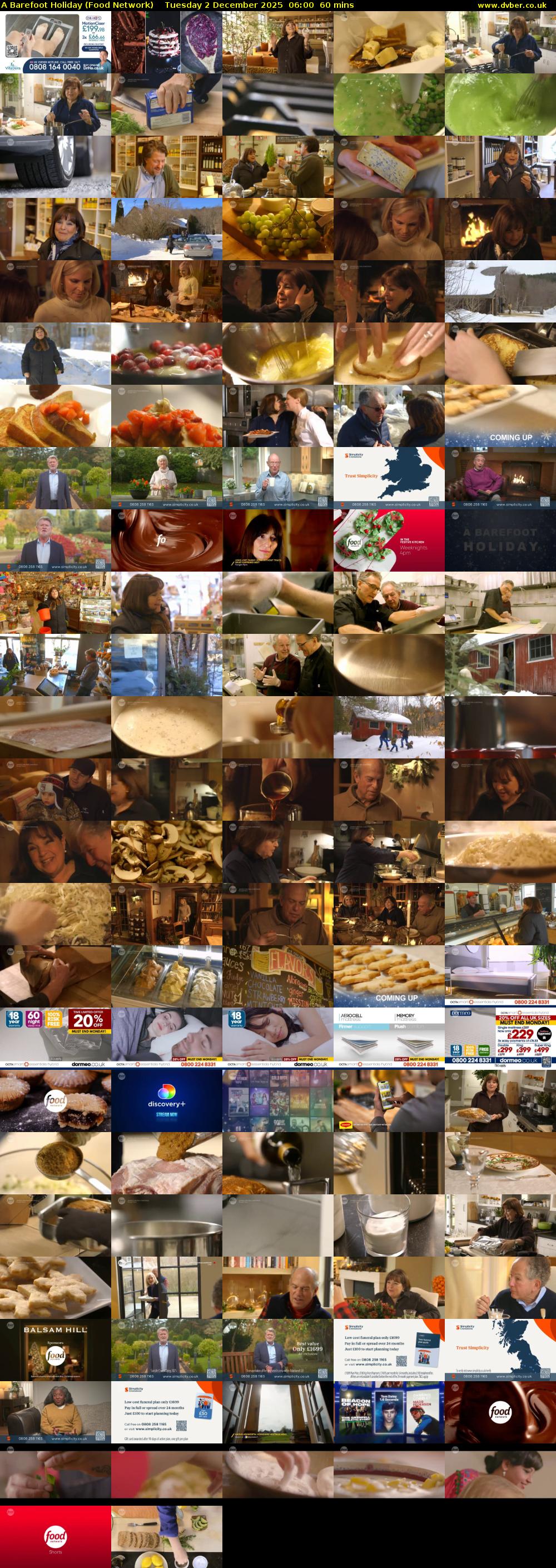 A Barefoot Holiday (Food Network) Tuesday 2 December 2025 06:00 - 07:00