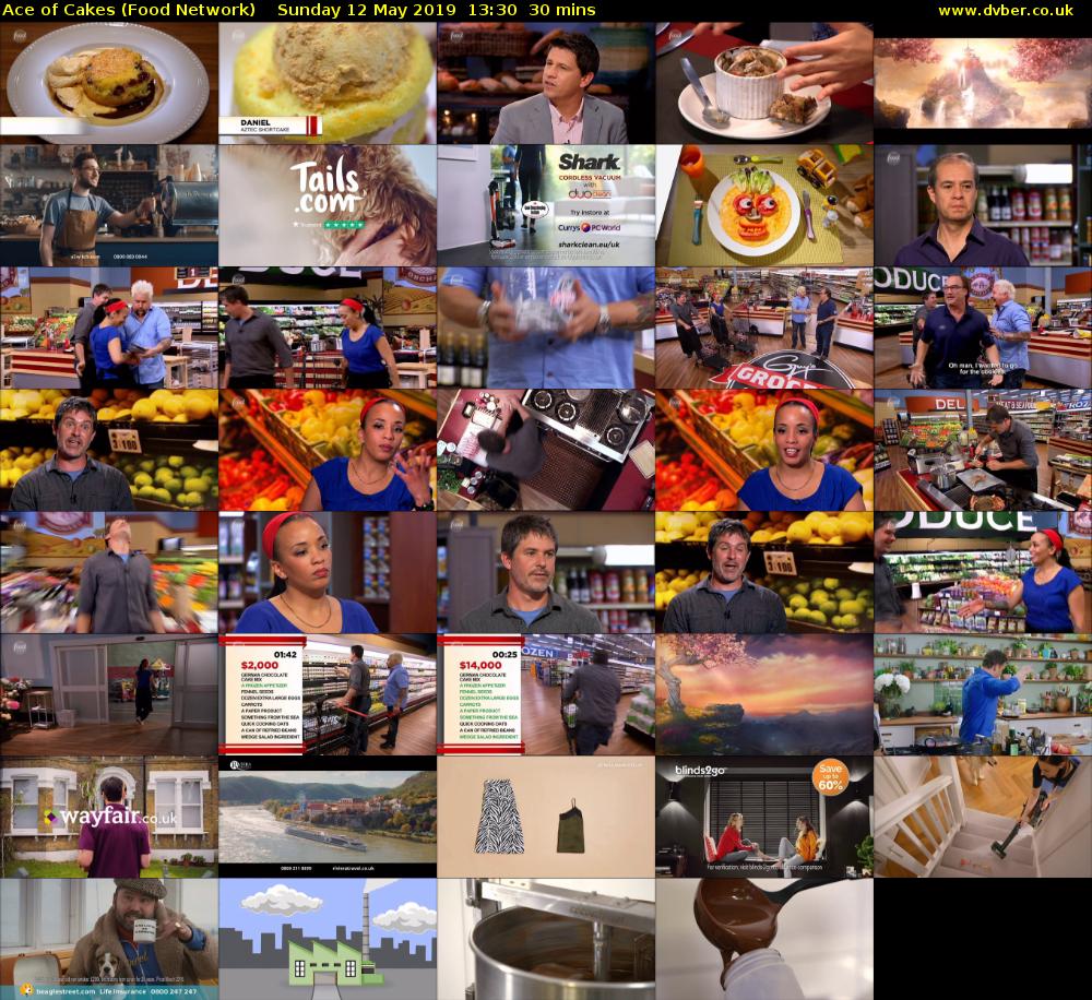 Ace of Cakes (Food Network) Sunday 12 May 2019 13:30 - 14:00