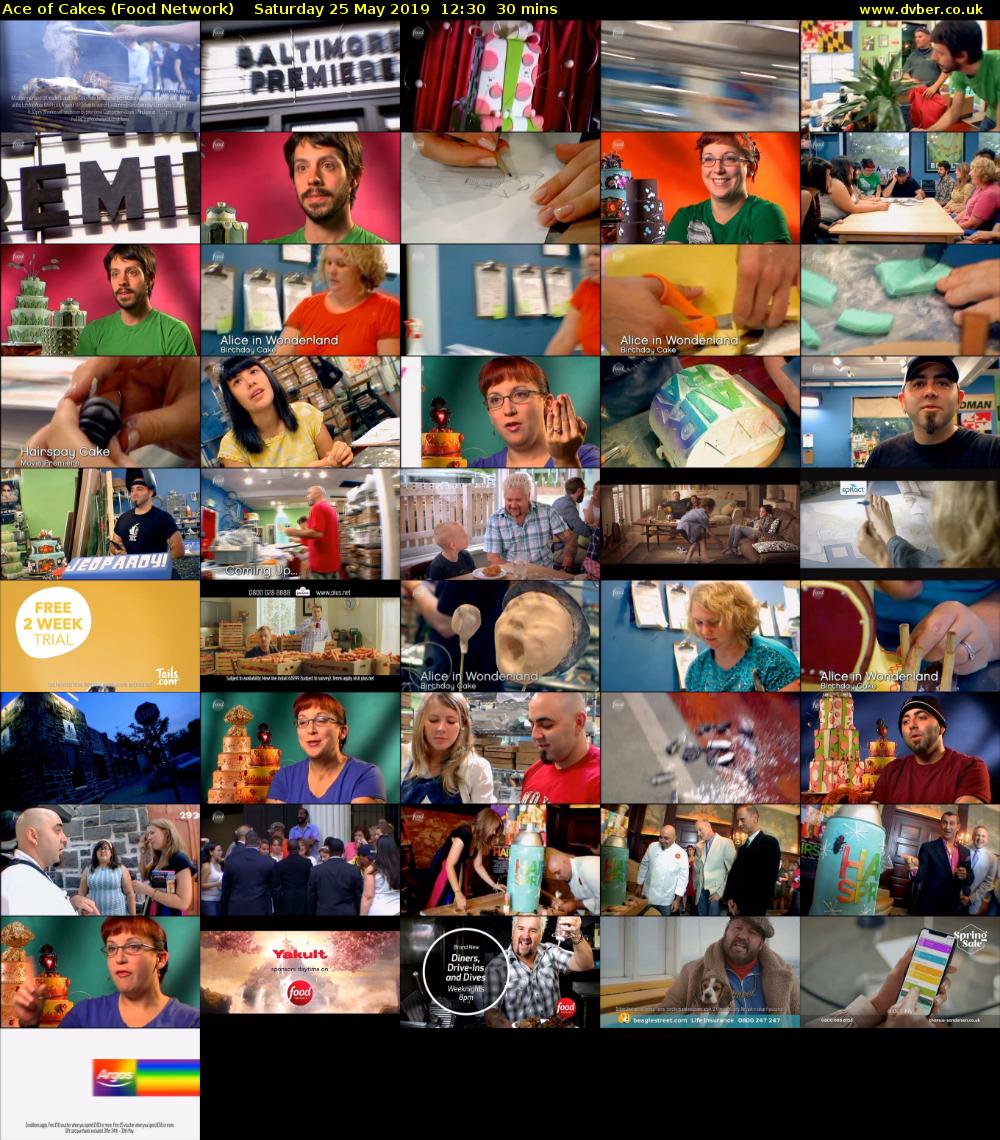 Ace of Cakes (Food Network) Saturday 25 May 2019 12:30 - 13:00