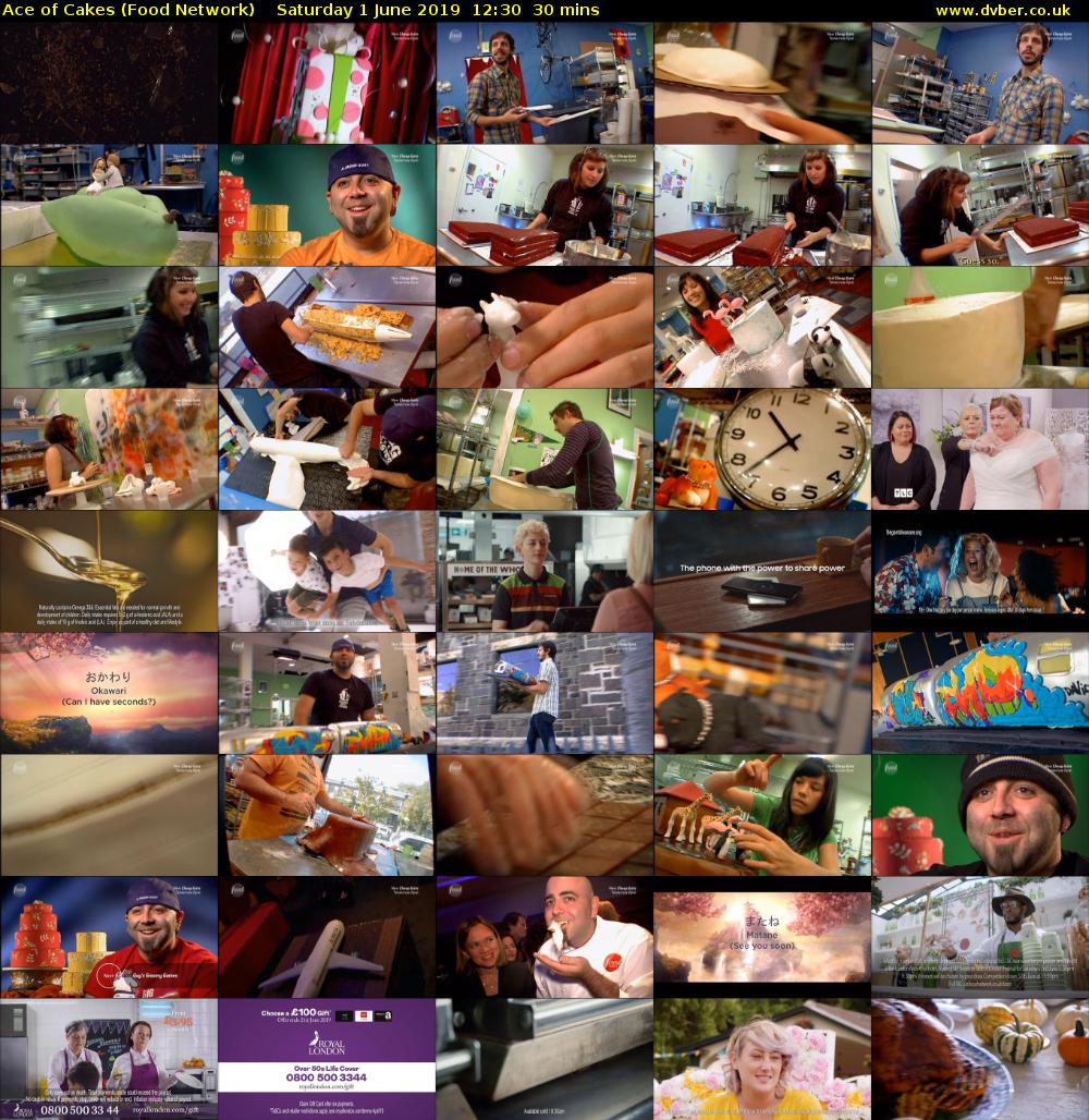 Ace of Cakes (Food Network) Saturday 1 June 2019 12:30 - 13:00