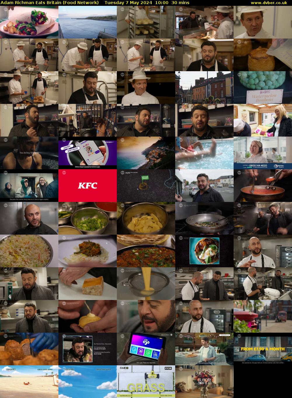 Adam Richman Eats Britain (Food Network) Tuesday 7 May 2024 10:00 - 10:30