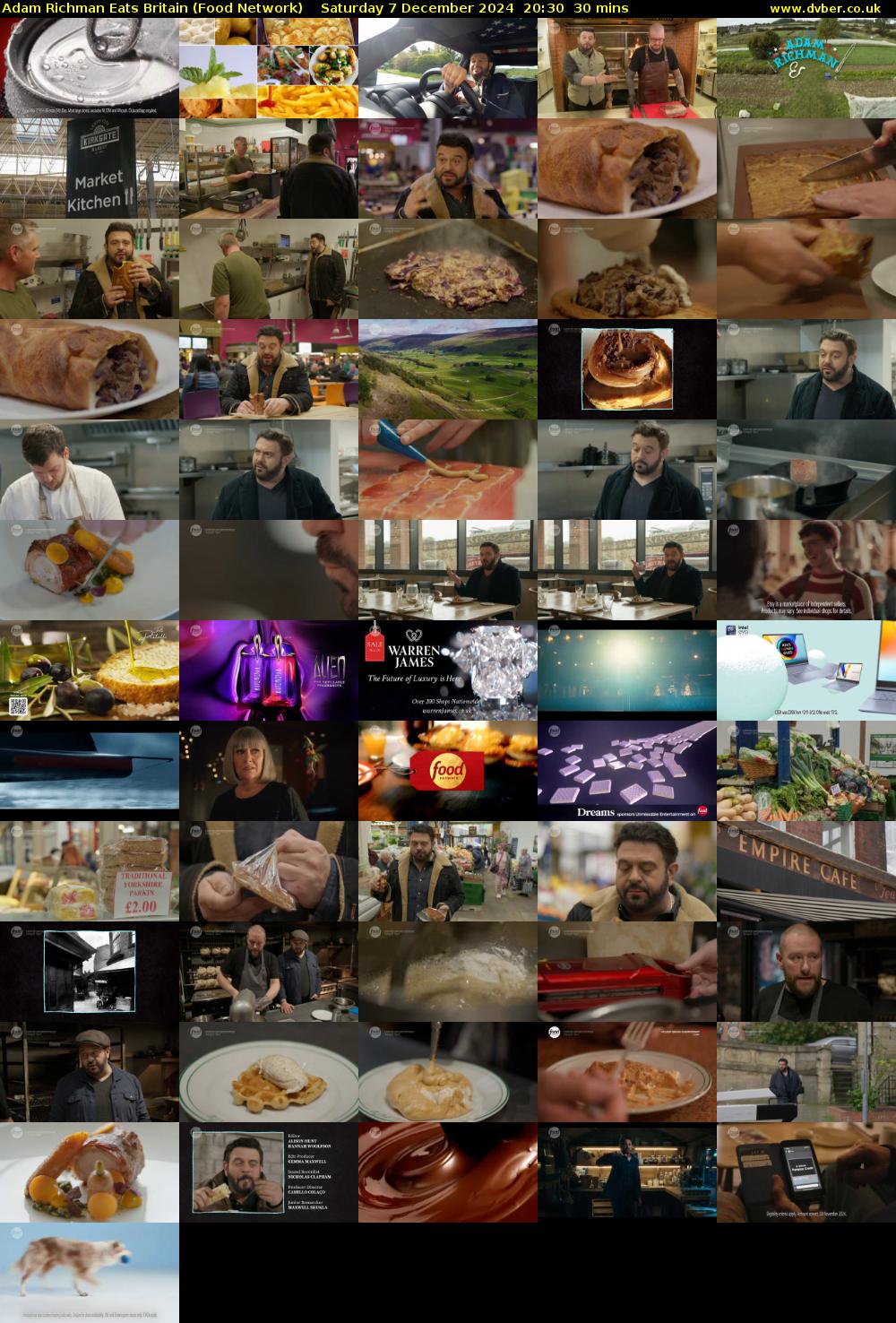 Adam Richman Eats Britain (Food Network) Saturday 7 December 2024 20:30 - 21:00