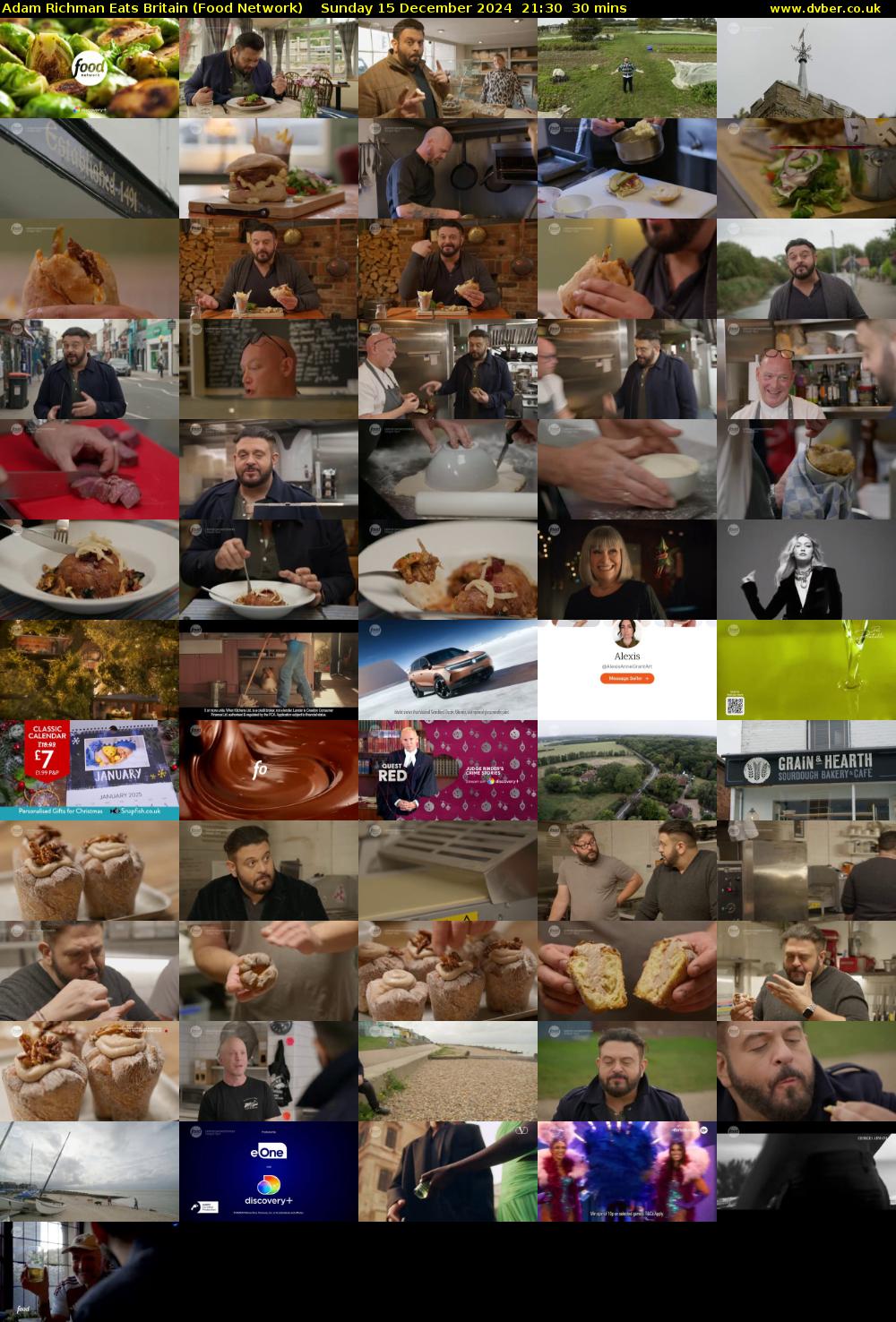 Adam Richman Eats Britain (Food Network) Sunday 15 December 2024 21:30 - 22:00