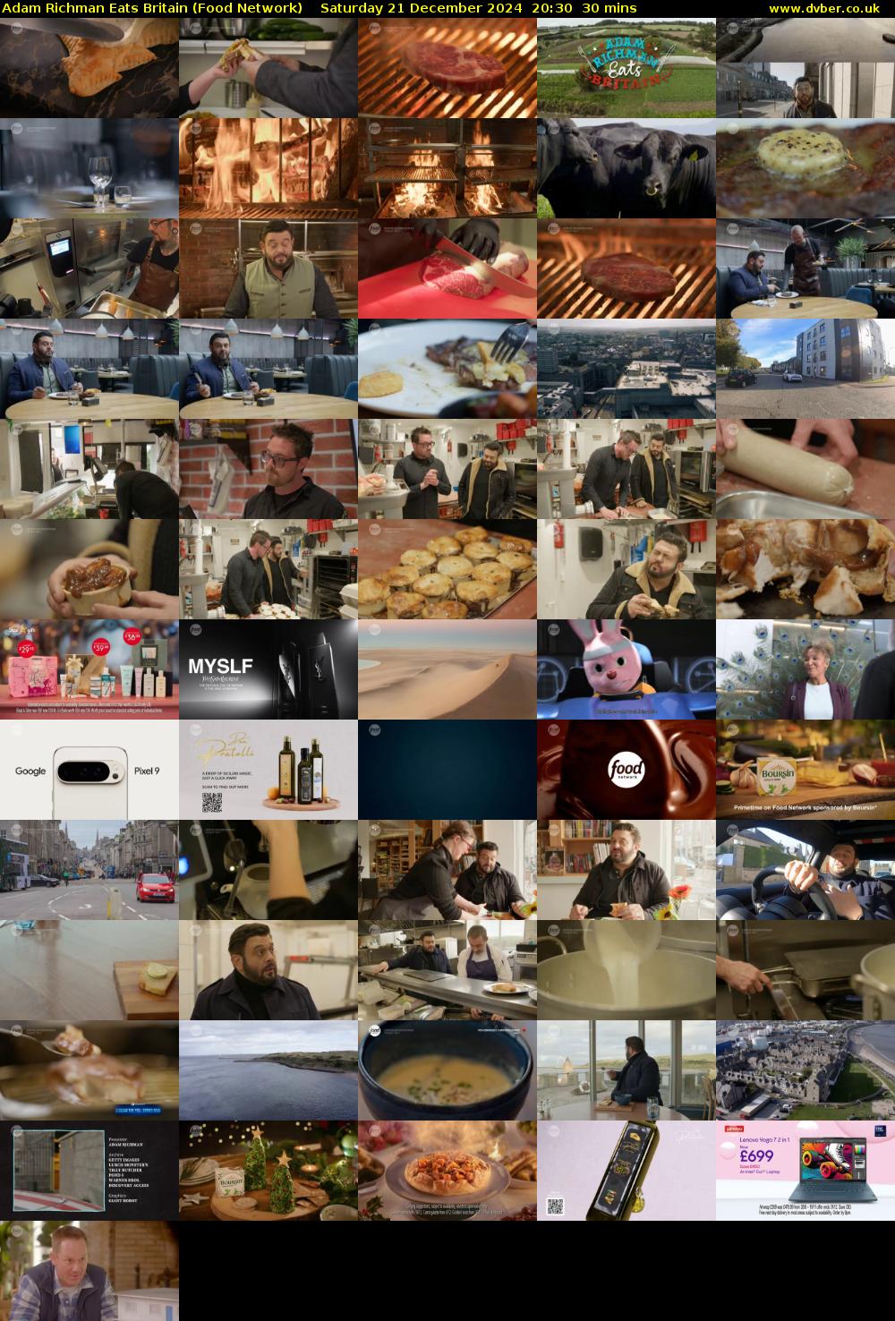 Adam Richman Eats Britain (Food Network) Saturday 21 December 2024 20:30 - 21:00