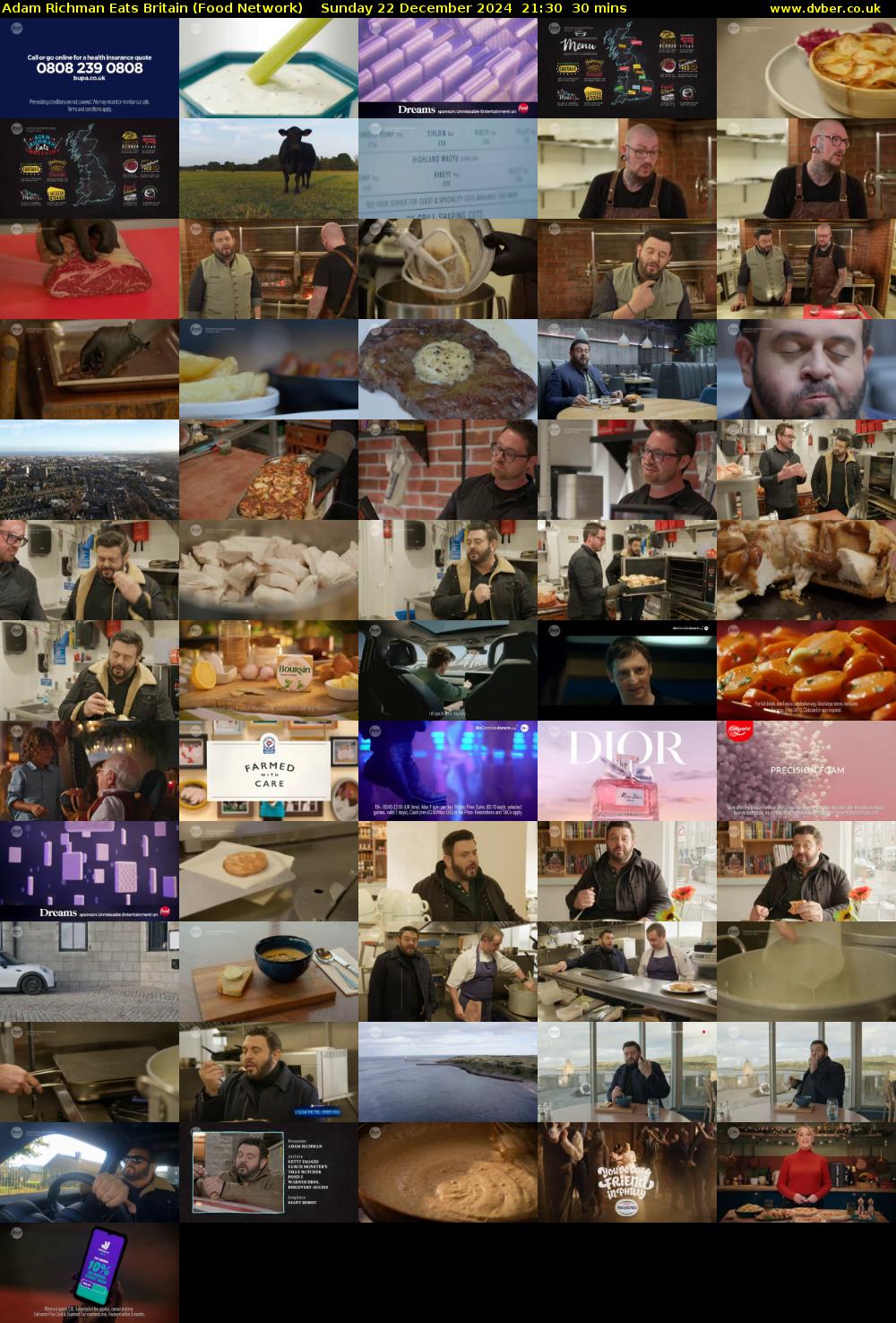 Adam Richman Eats Britain (Food Network) Sunday 22 December 2024 21:30 - 22:00