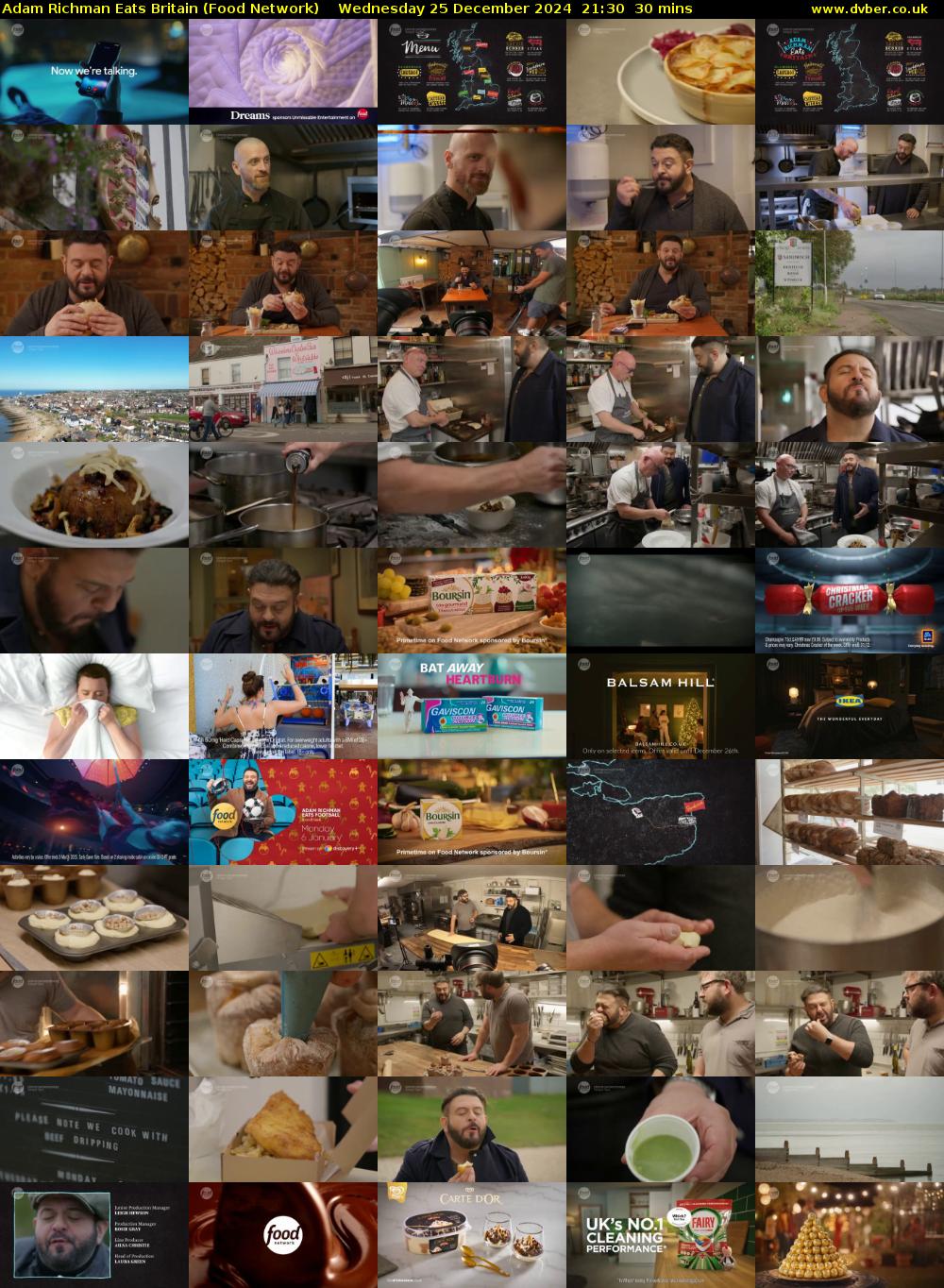 Adam Richman Eats Britain (Food Network) Wednesday 25 December 2024 21:30 - 22:00