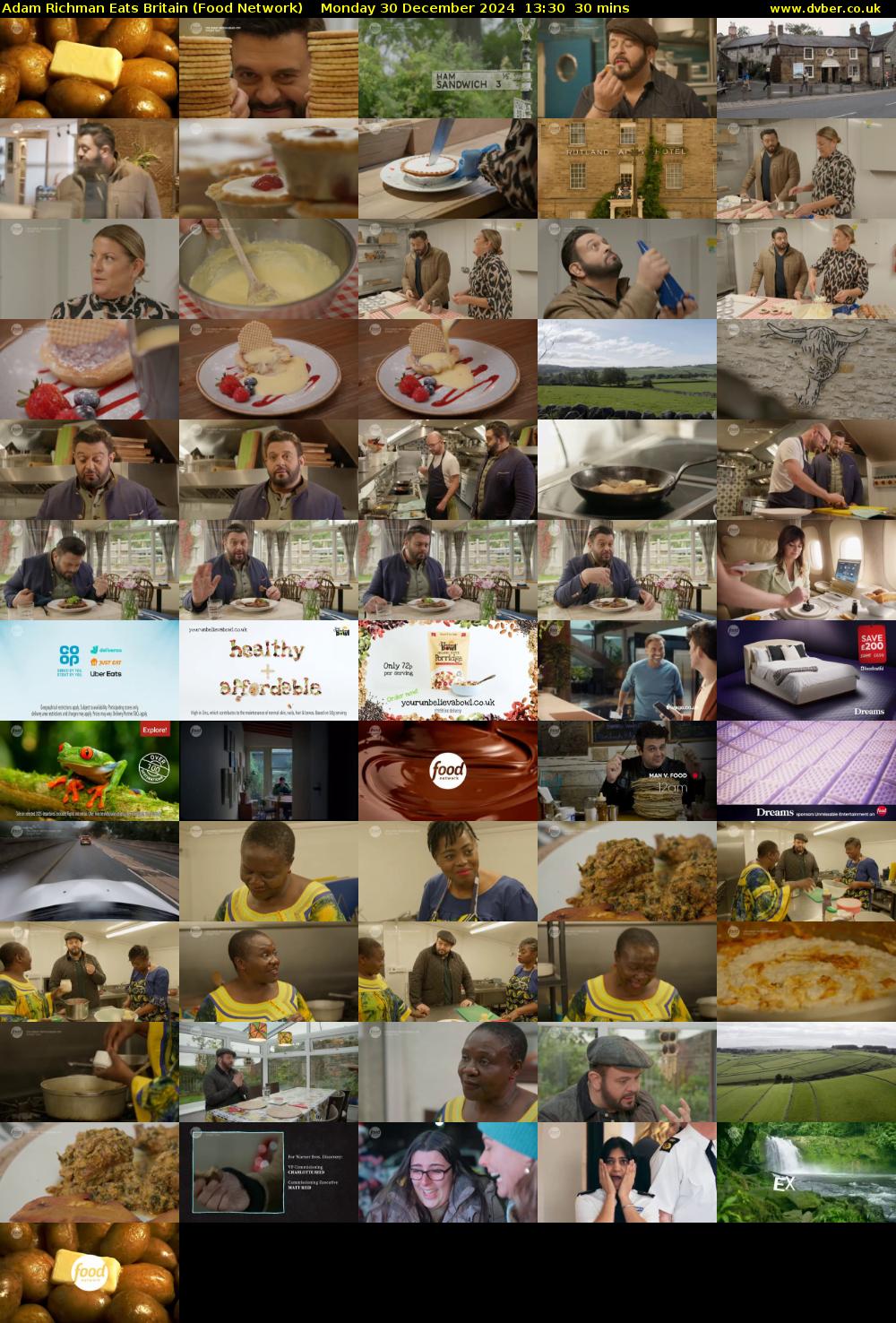 Adam Richman Eats Britain (Food Network) Monday 30 December 2024 13:30 - 14:00