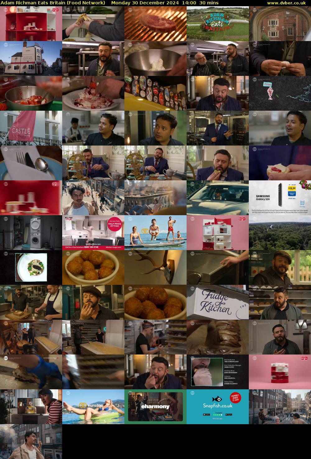 Adam Richman Eats Britain (Food Network) Monday 30 December 2024 14:00 - 14:30